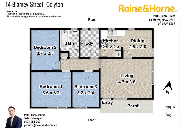 Floorplan of Homely house listing, 14 Blamey Street, Colyton NSW 2760