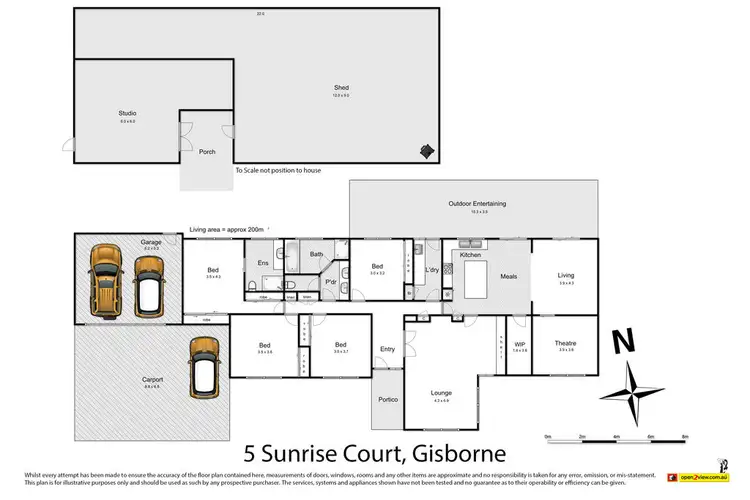 Floorplan of Homely house listing, 5 Sunrise Court, Gisborne VIC 3437
