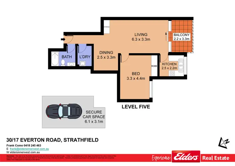 Floorplan of Homely apartment listing, 30/17 Everton Road, Strathfield NSW 2135