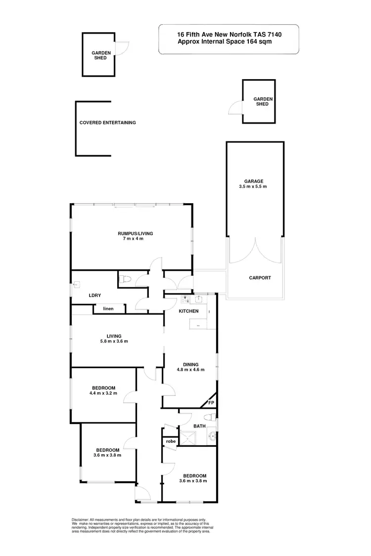 Floorplan of Homely house listing, 16 Fifth Avenue, New Norfolk TAS 7140