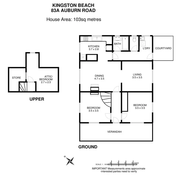 Floorplan of Homely house listing, 83A Auburn Road, Kingston Beach TAS 7050