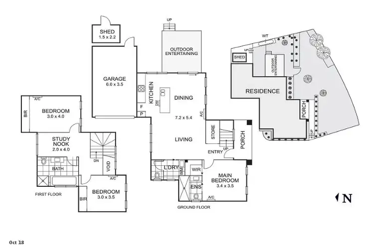 Floorplan of Homely townhouse listing, 1/71 Peter Street, Box Hill North VIC 3129