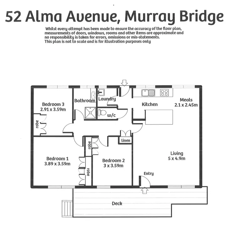 Floorplan of Homely house listing, 52 Alma Avenue, Murray Bridge SA 5253