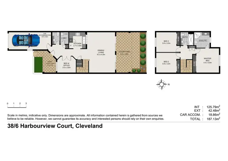 Floorplan of Homely townhouse listing, 38/6 Harbourview Court, Cleveland QLD 4163