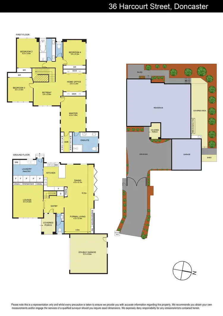 Floorplan of Homely townhouse listing, 36 Harcourt Street, Doncaster VIC 3108