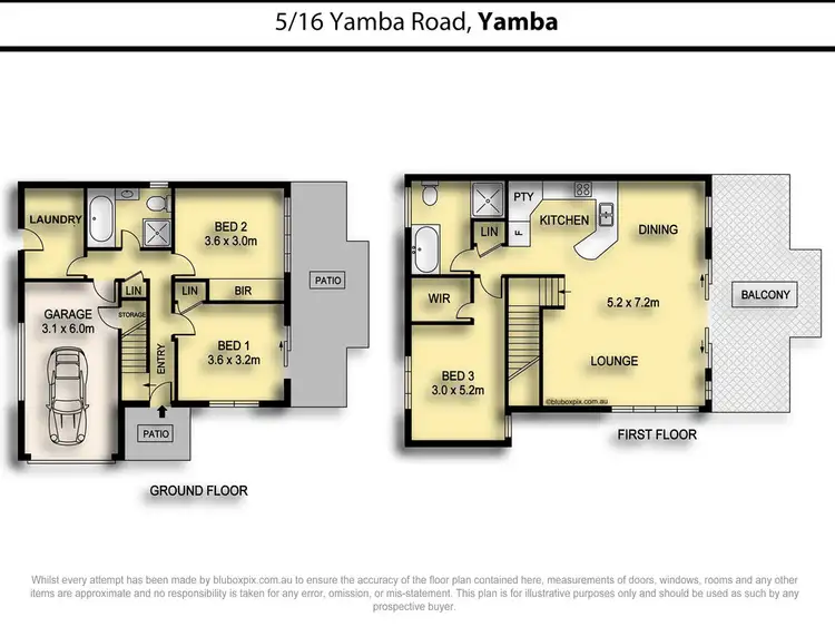 Floorplan of Homely townhouse listing, 5/16 Yamba Road, Yamba NSW 2464