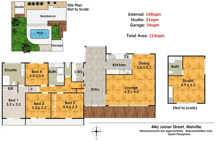 Floorplan of Homely house listing, 44A Joiner Street, Melville WA 6156