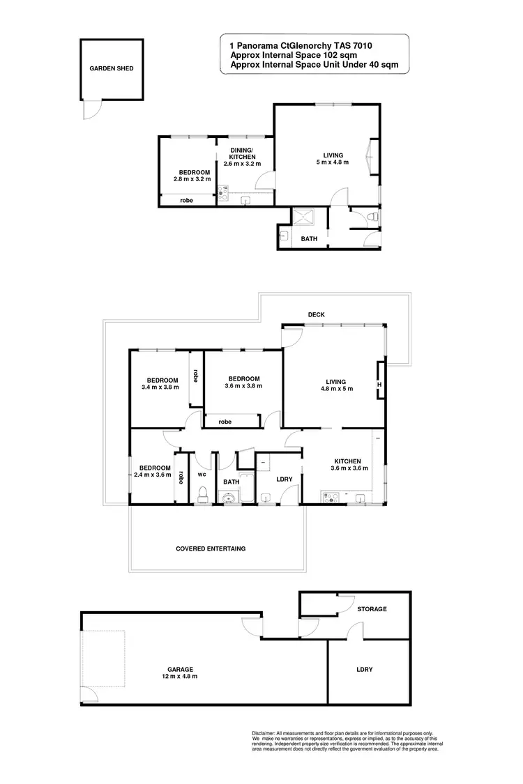 Floorplan of Homely house listing, 1 Panorama Court, Glenorchy TAS 7010