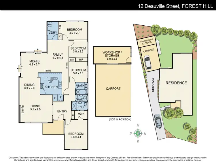 Floorplan of Homely house listing, 12 Deauville Street, Forest Hill VIC 3131