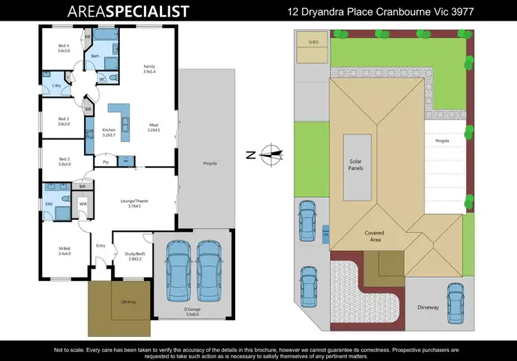 Floorplan of Homely house listing, 12 Dryandra Place, Cranbourne VIC 3977