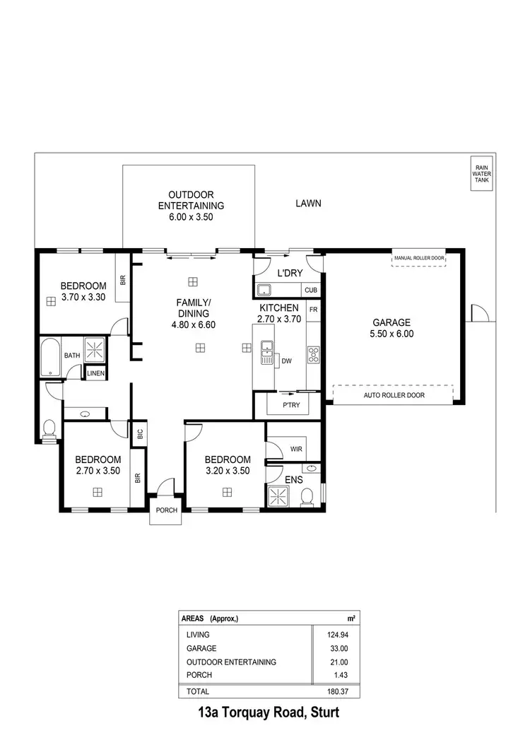 Floorplan of Homely house listing, 13A Torquay Road, Sturt SA 5047