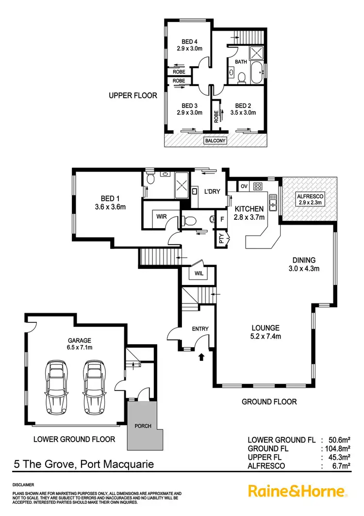 Floorplan of Homely house listing, 5 The Grove, Port Macquarie NSW 2444