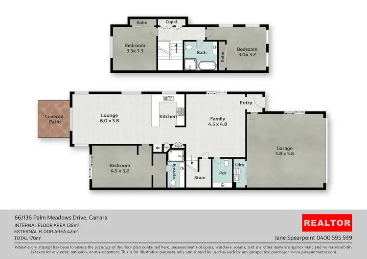 Floorplan of Homely house listing, 66/136 Palm Meadows Drive, Carrara QLD 4211