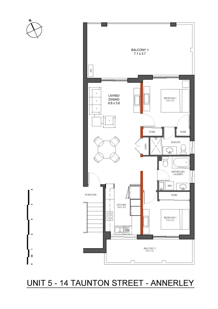 Floorplan of Homely apartment listing, 5/14 Taunton Street, Annerley QLD 4103