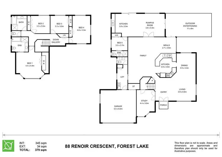 Floorplan of Homely house listing, 88 Renoir Crescent, Forest Lake QLD 4078
