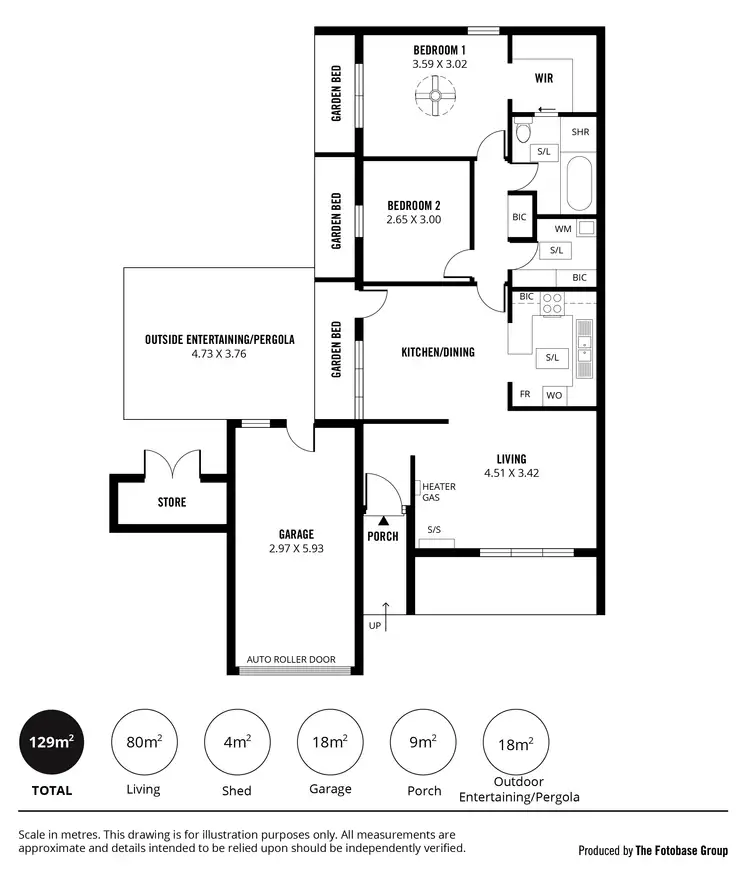 Floorplan of Homely unit listing, 8/4 Annells Court, Grange SA 5022