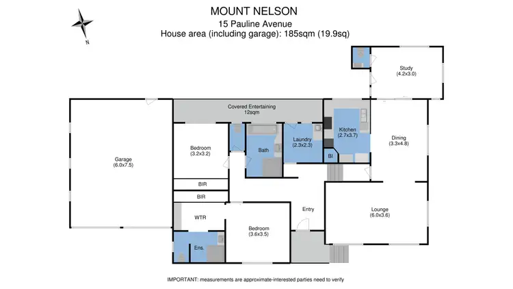 Floorplan of Homely house listing, 15 Pauline Avenue, Mount Nelson TAS 7007
