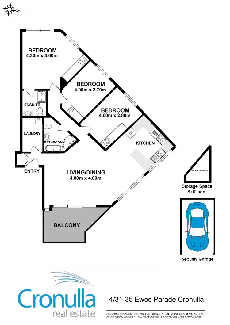 Floorplan of Homely apartment listing, 4/31-35 Ewos Parade, Cronulla NSW 2230