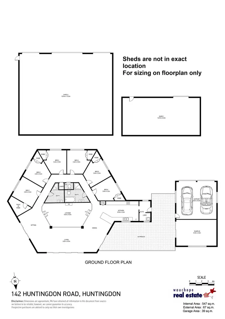 Floorplan of Homely rural property listing, 142 Huntingdon Road, via Huntingdon, Wauchope NSW 2446