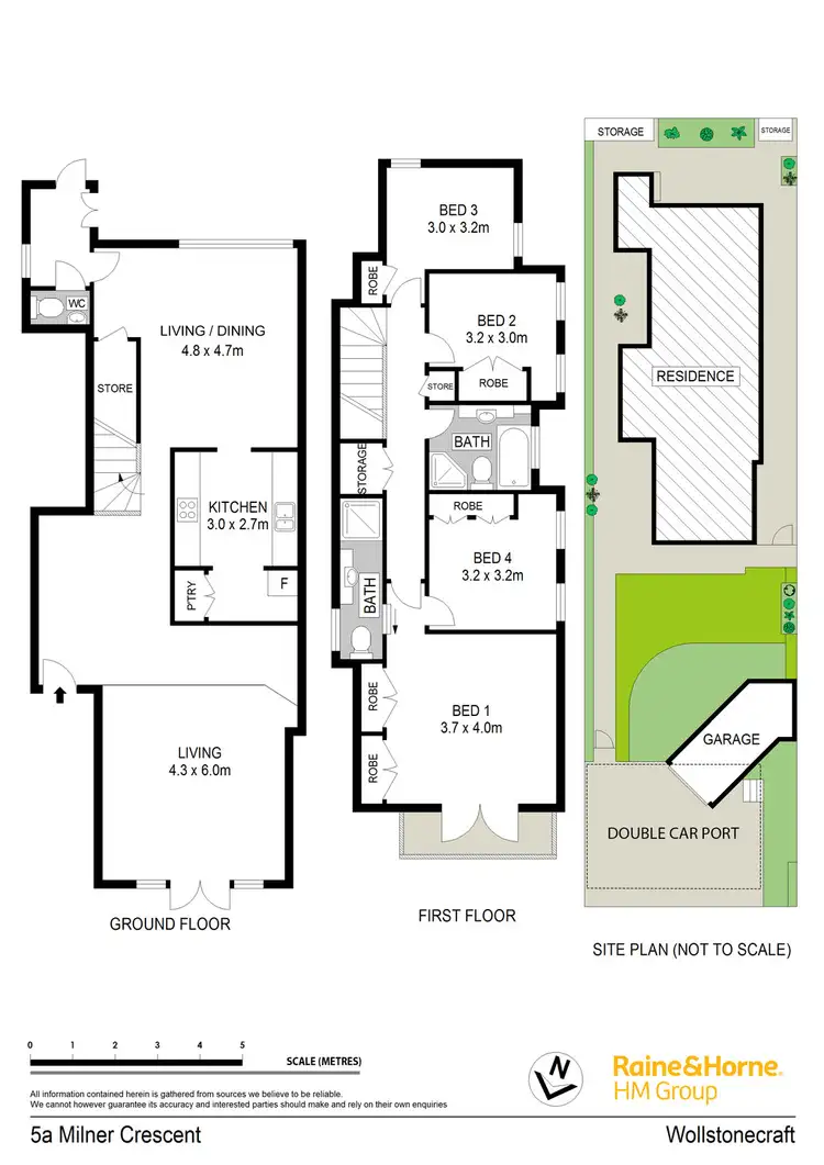 Floorplan of Homely house listing, 5a Milner Crescent, Wollstonecraft NSW 2065