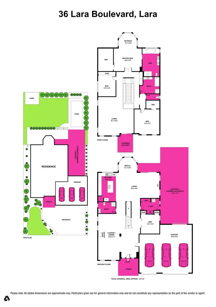 Floorplan of Homely house listing, 36 Lara Boulevard, Lara VIC 3212