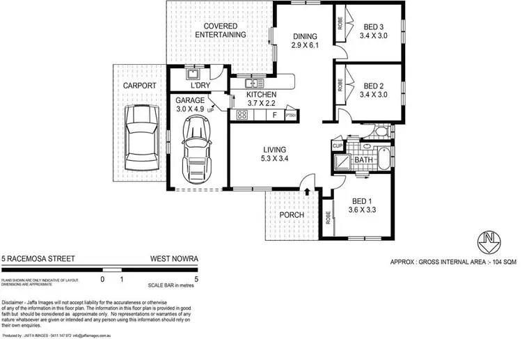 Floorplan of Homely house listing, 5 Racemosa Avenue, West Nowra NSW 2541