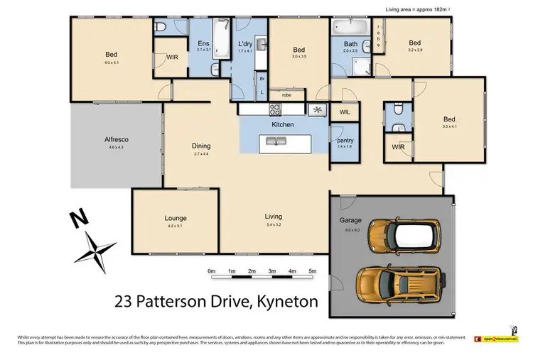 Floorplan of Homely house listing, 23 Patterson Drive, Kyneton VIC 3444