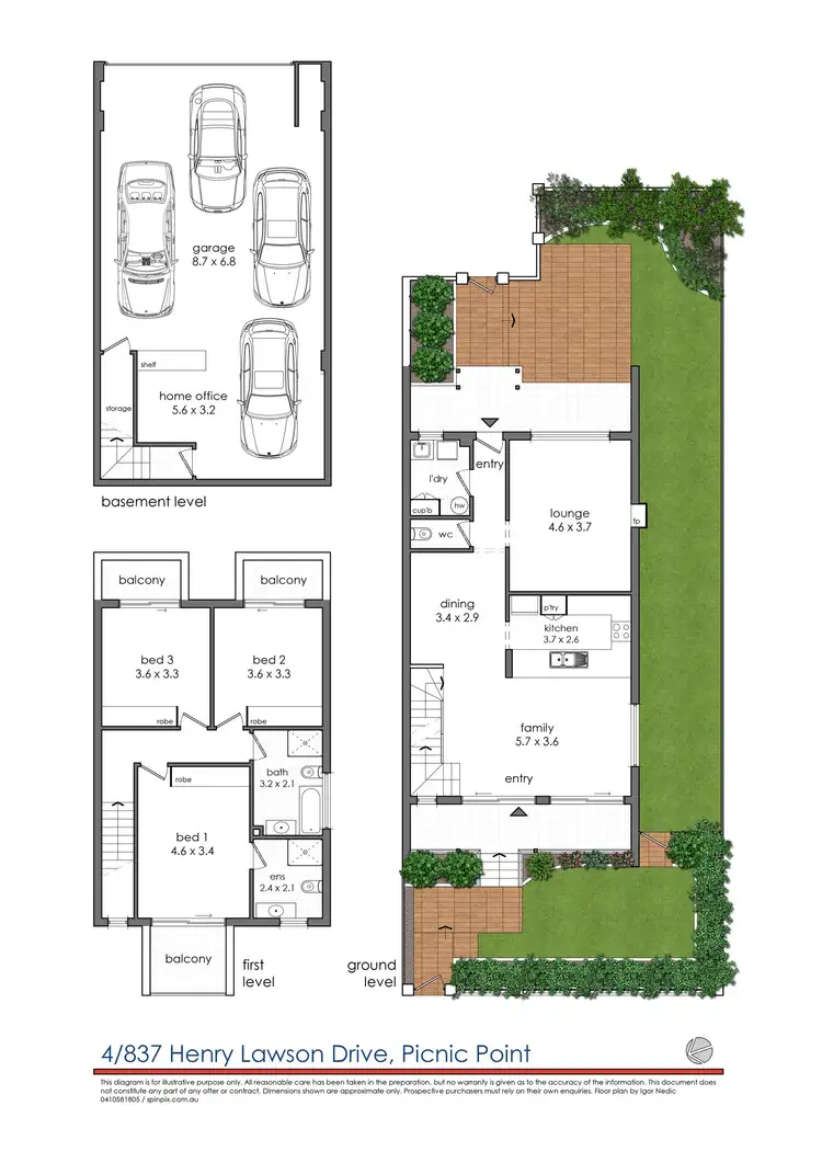 Floorplan of Homely house listing, 4 / 837 Henry Lawson Drive, Picnic Point NSW 2213