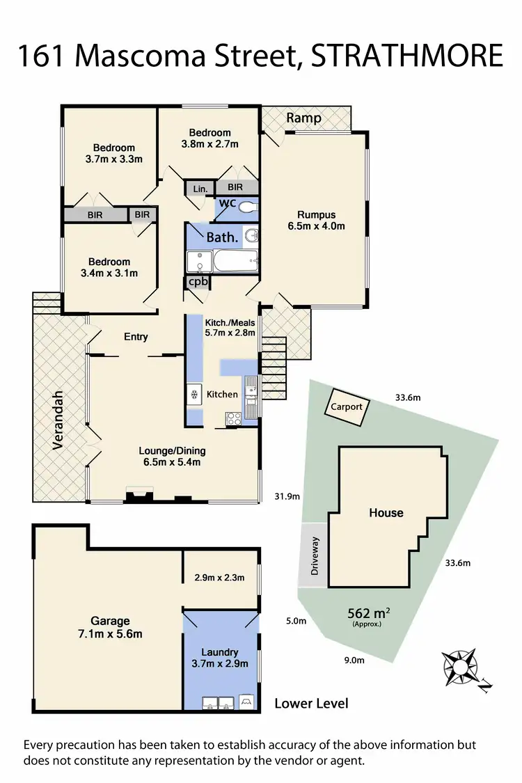 Floorplan of Homely house listing, 161 Mascoma Street, Strathmore VIC 3041