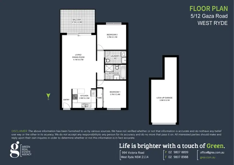 Floorplan of Homely apartment listing, 5/12-14 Gaza Road, West Ryde NSW 2114