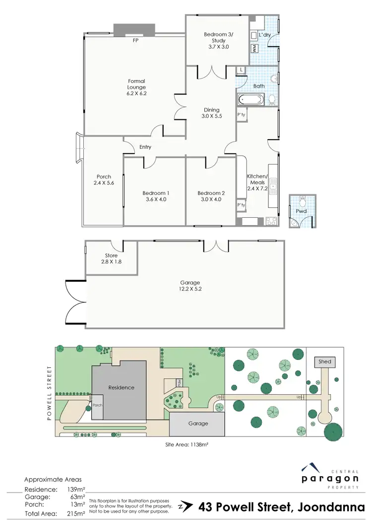 Floorplan of Homely house listing, 43 Powell Street, Joondanna WA 6060