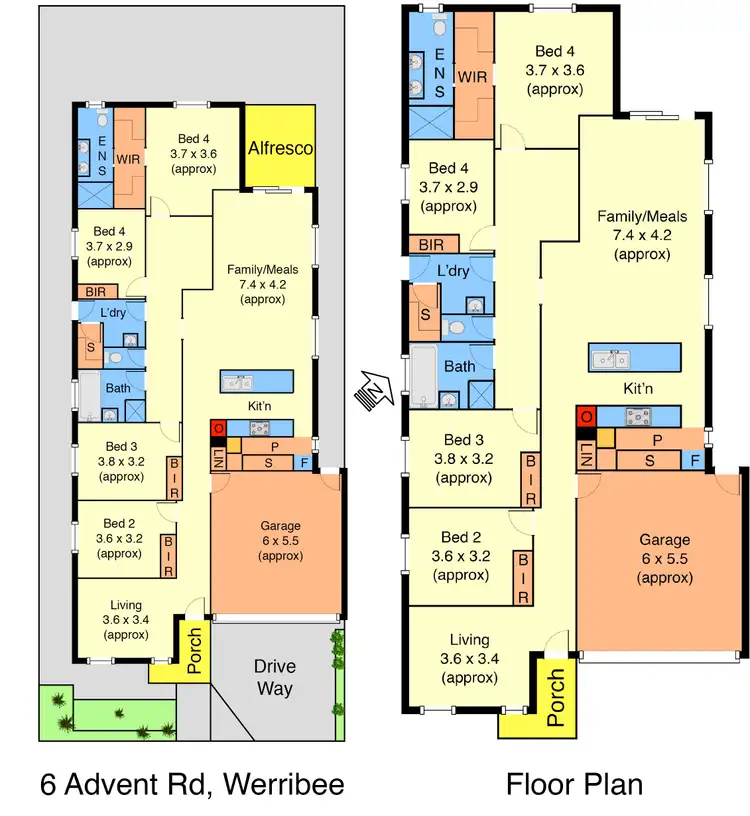 Floorplan of Homely house listing, 6 Advent Road, Werribee VIC 3030