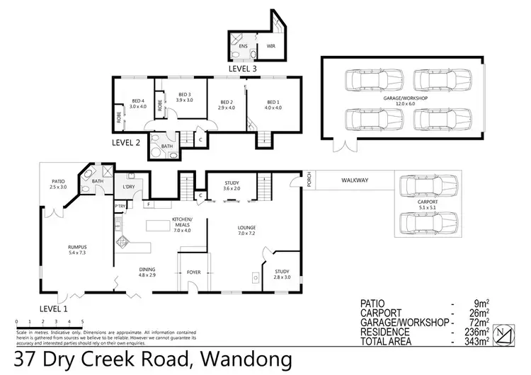 Floorplan of Homely house listing, 37 Dry Creek Crescent, Wandong VIC 3758