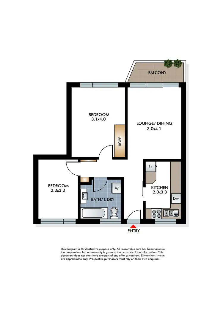 Floorplan of Homely apartment listing, 11/23 Girilang Avenue, Vaucluse NSW 2030
