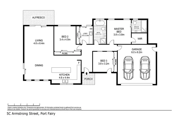 Floorplan of Homely house listing, 5C Armstrong Court, Port Fairy VIC 3284