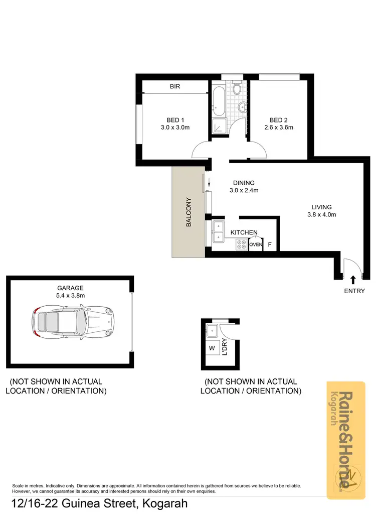 Floorplan of Homely unit listing, 12/16-22 Guinea Street, Kogarah NSW 2217