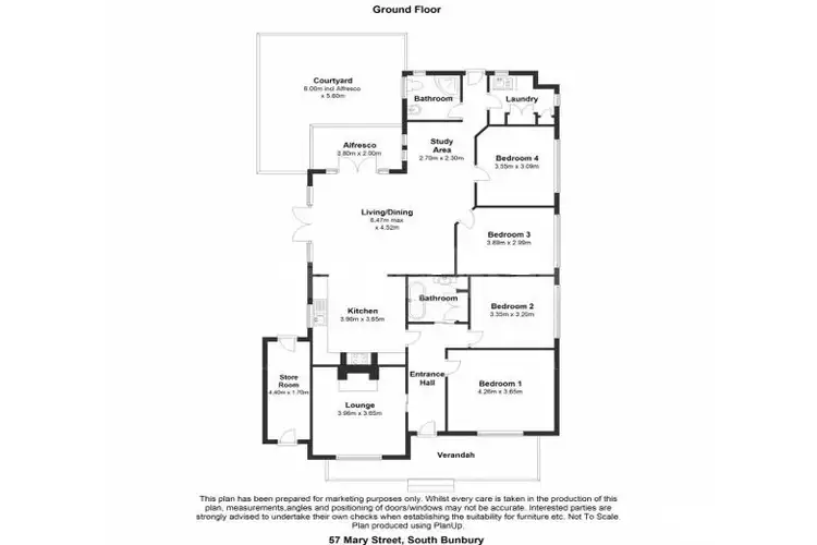 Floorplan of Homely house listing, 57 Mary Street, South Bunbury WA 6230