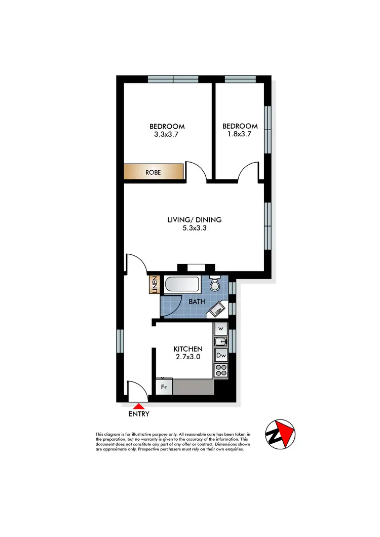 Floorplan of Homely apartment listing, 4/63 Watson Street, Bondi NSW 2026