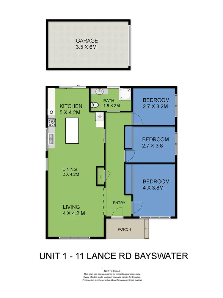 Floorplan of Homely unit listing, 1/11 Lance Road, Bayswater VIC 3153