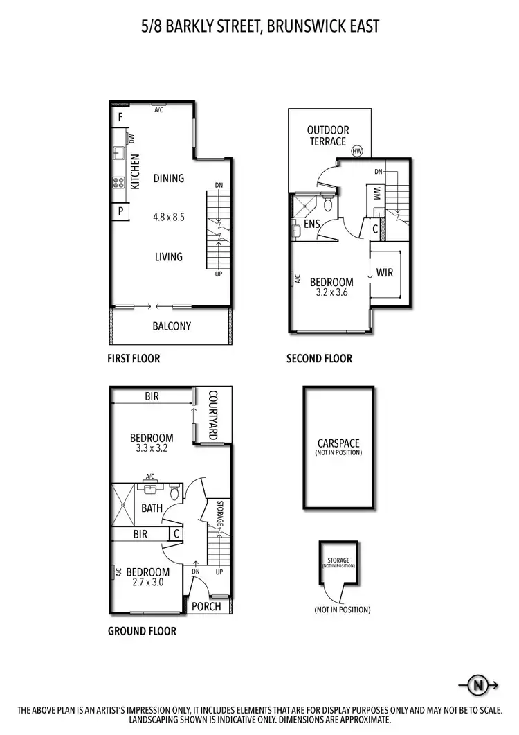 Floorplan of Homely townhouse listing, 5/8 Barkly Street, Brunswick East VIC 3057