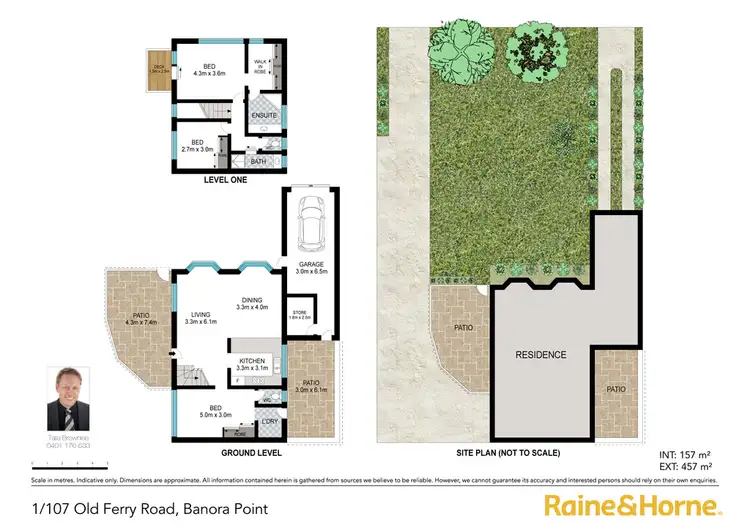 Floorplan of Homely semi-detached listing, 1/107 Old Ferry Road, Banora Point NSW 2486