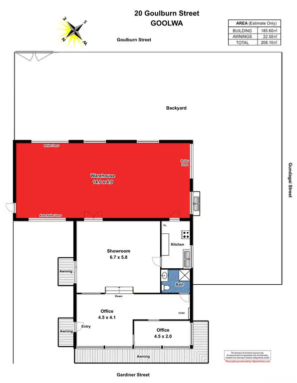 Floorplan of Homely house listing, 20 Goulburn Street, Goolwa SA 5214