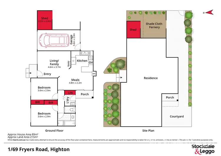 Floorplan of Homely unit listing, 1/69 Fryers Road, Highton VIC 3216