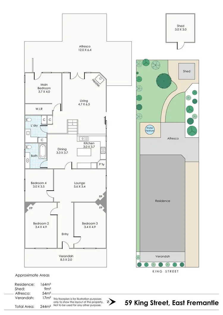 Floorplan of Homely house listing, 59 King Street, East Fremantle WA 6158