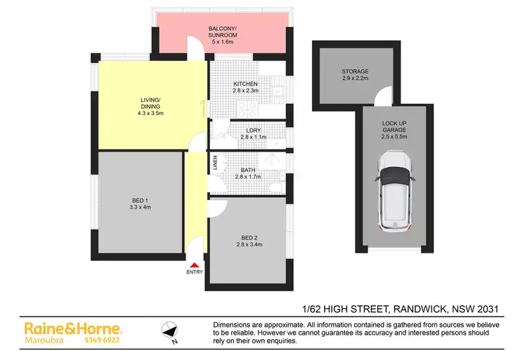 Floorplan of Homely apartment listing, 1/62 High Street, Randwick NSW 2031