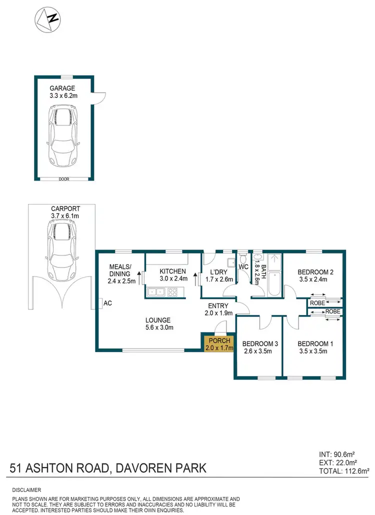 Floorplan of Homely house listing, 51 Ashton Road, Davoren Park SA 5113