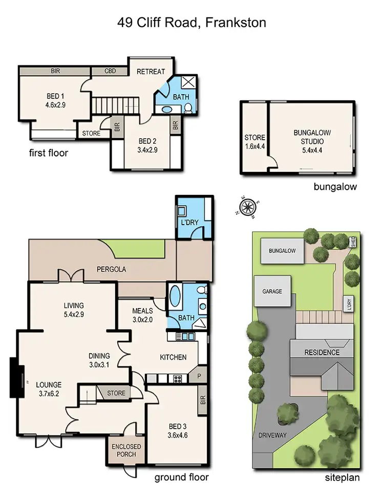 Floorplan of Homely house listing, 49 Cliff Road, Frankston South VIC 3199