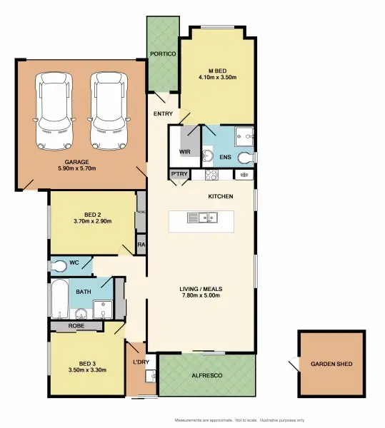 Floorplan of Homely house listing, 2 Alexander Gray Lane, Benalla VIC 3672