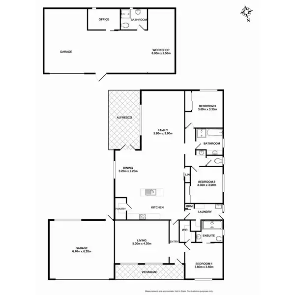 Floorplan of Homely house listing, 10 Griffiths Lane, Benalla VIC 3672