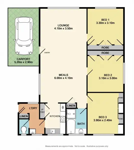 Floorplan of Homely unit listing, 5 / 73 Barkly Street, Benalla VIC 3672